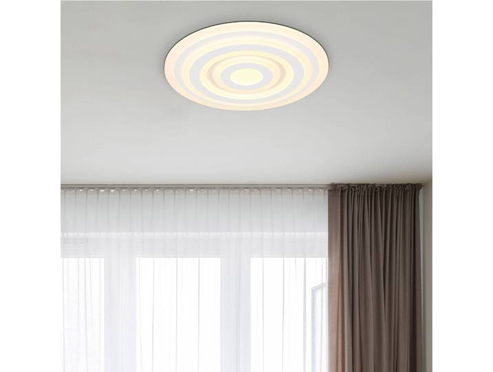 Globo Deckenleuchte Alois, weiß / opal, für Wohn- / Esszimmer, Metall, Modern