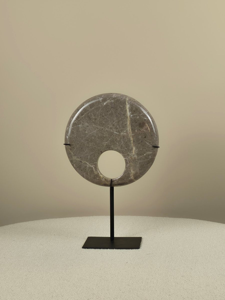 Blitzdeco Marmeren Decoratie Toetie Vrijstaand Grijs 20 cm