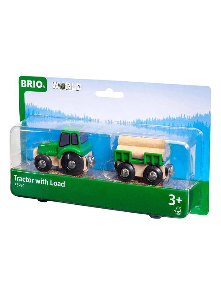 Brio Traktor mit Holz-Anhänger - ab 3 Jahren - onesize