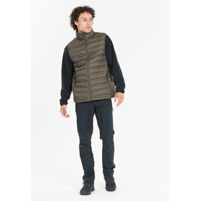 Steppweste WHISTLER "Froze", Herren, Gr. S, braun (anthrazit), 100% Polyester, normal, ohne Ausschnitt, Westen Steppweste, mit wasserabweisender Eigenschaft