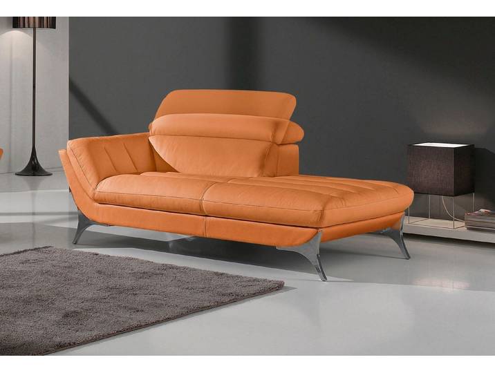 Egoitaliano Recamiere Sueli, extravagantes Design und erstklassiger Sitzkomfort, Solitärmöbel, hochwertiger Lederbezug, inklusive Kopfteilverstellung