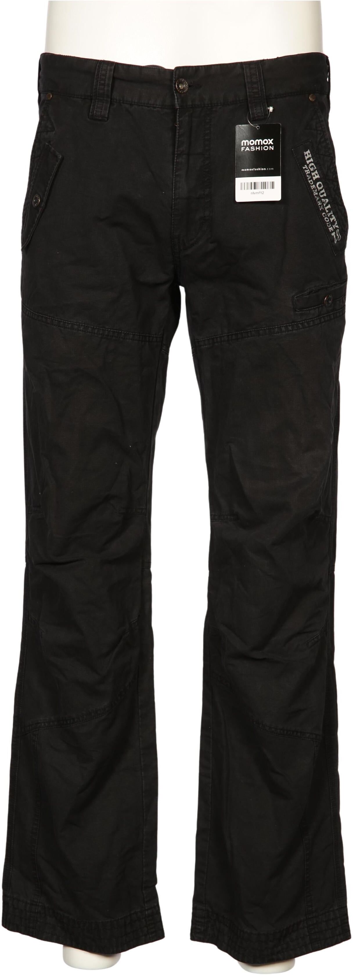 Camp David Herren Jeans, Schwarz, Gr. L, Baumwolle - Second Hand