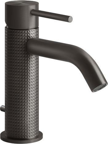 Gessi WT-Einhebelmischer 316 Cesello mit Ablaufgarnitur Metall Schwarz Gebürstet PVD