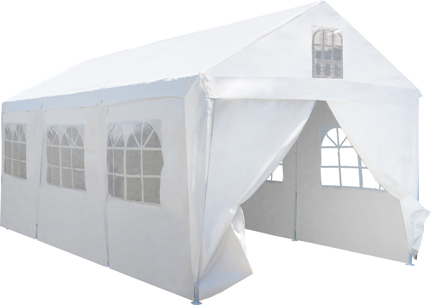 TrendLine Seitenteile für Großraumzelt 300 x 600 cm weiß 6 Stück