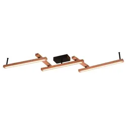 Trio LED-Deckenleuchte Bellari Holz