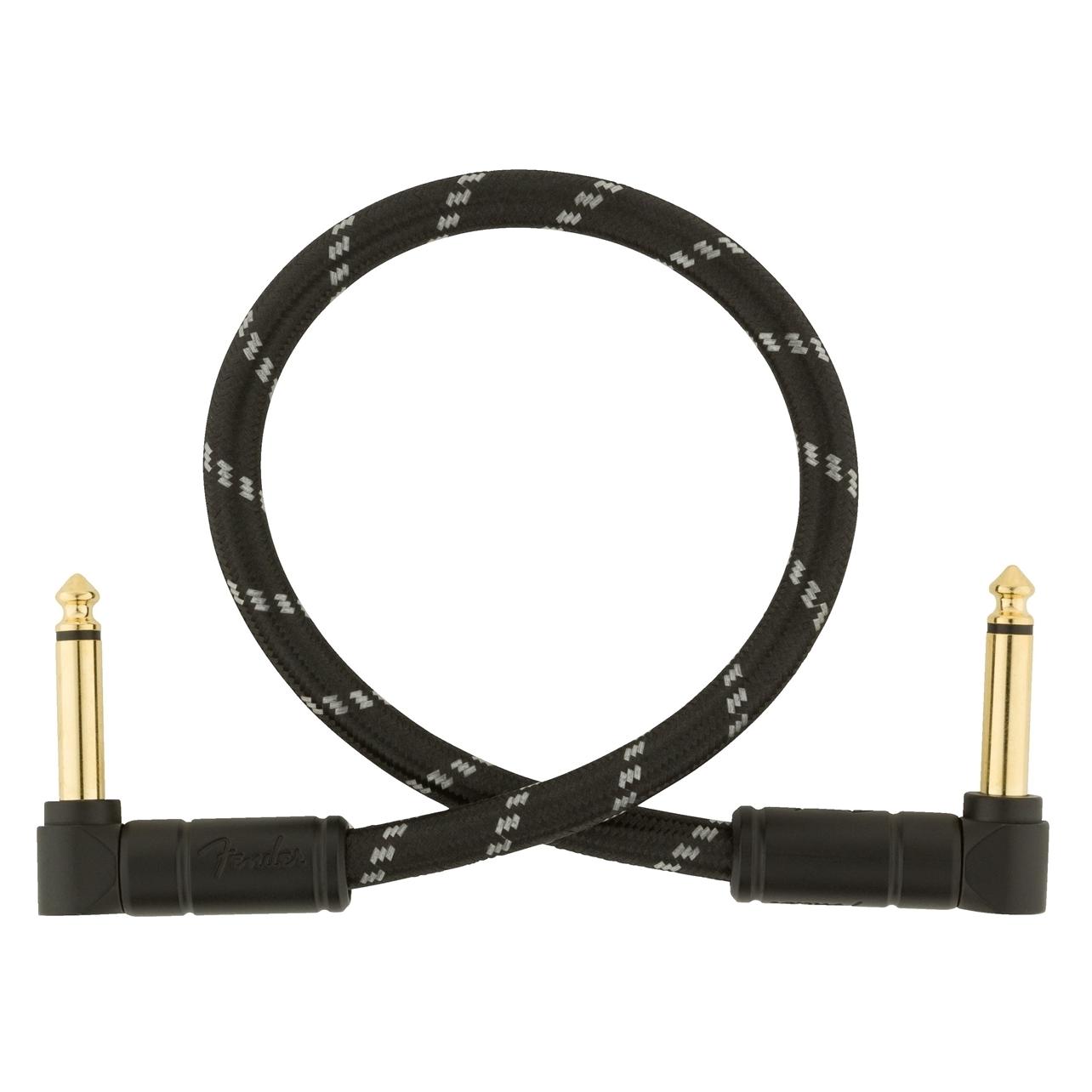Fender Kabel Deluxe 0,3m bk tweed 2angle (0.30 m) (46535513)