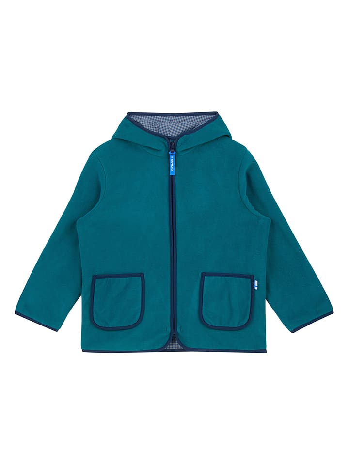 finkid Fleecejacke "Tonttu" in Blau - 100/110
