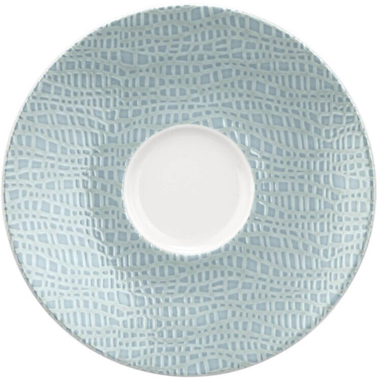 Seltmann Sottotazza Kombi rotonda piccola 13,5 cm M5390, Turchese Fashion Coupe Fine Dining