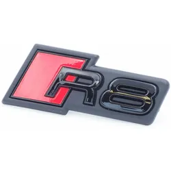 Original Audi R8 Schriftzug Emblem Logo Schwarz Front Kühlergrill
