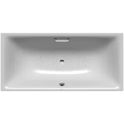 Kaldewei SILENIO Badewanne, 1800x800 mm, Perl-Effekt, mit Griffloch, Vollantislip