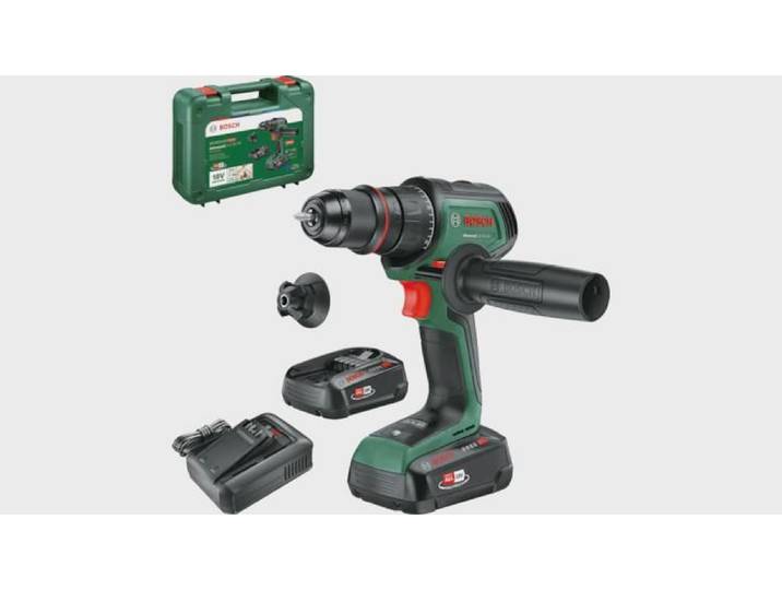 Perceuse-visseuse sans fil AdvancedDrill 18V-80 QuickSnap - BOSCH - avec 2 batteries 2\,5 Ah - chargeur - coffret - 06039E2002