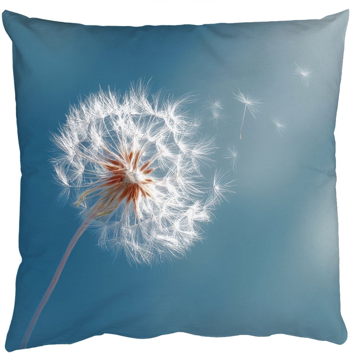PillowMonkey Sierkussen Paardenbloem Wind Blauw 50 x 50 cm