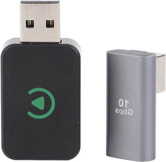 WAN Draadloze auto-adapter CarPlay-dongle - Zwart