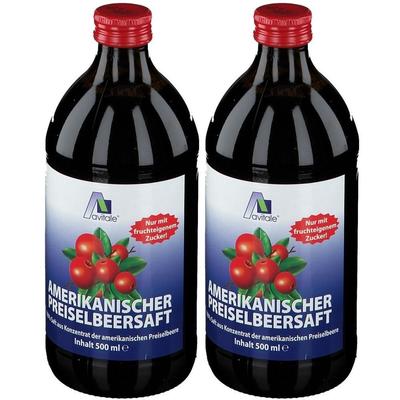 Preiselbeer Saft amerikanisch 2x 2x500 ml