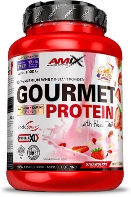 Amix Gourmet Protein 1 Kg Strawberry-White Choco