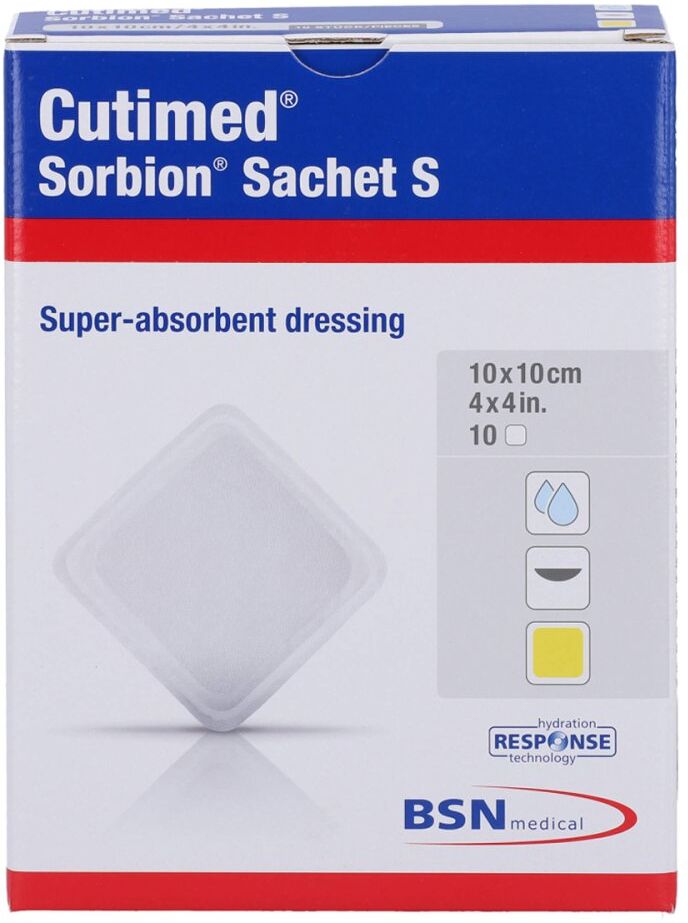 Cutimed Sorbion Sachet S Wundauflage 10x10 Cm