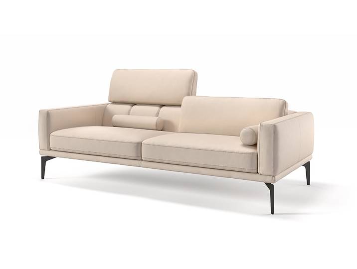 Designer Couch 3-Sitzer SALERNO Leder Sofa Ledercouch