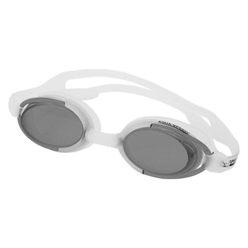 Speed Schwimmbrille Aqua-Speed Malibu weiss und schwarz 53 008 (5908217629098)
