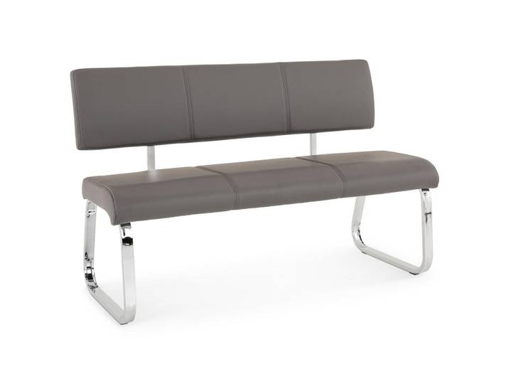 Idimex Esszimmerbank Vilas grau, Grau, Metall, Mode, 135x87x56 cm, Esszimmer, Bänke, Sitzbänke