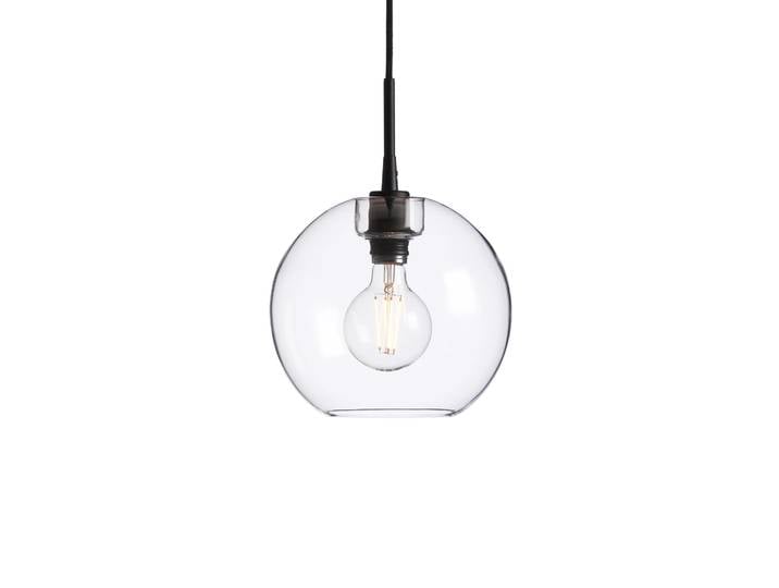 Belid Suspension Gloria Ø26 cm Noir-verre transparent