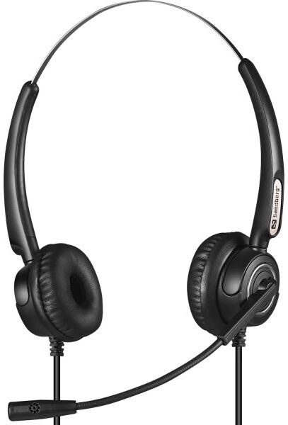 Sandberg Usb+rj9/11 Kontorheadset Pro Stereo, Sort