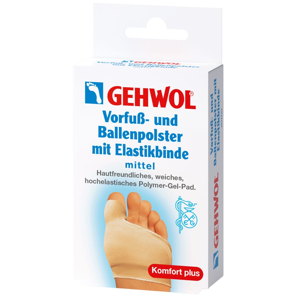 Gehwol Vorfuß- u.Ballenpolster m.Elastikb.mittel 1 St Einlagen
