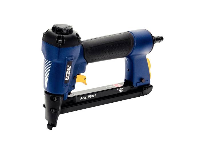 Druckluft-Tacker RAPID elPS101 , schwarz (schwarz, blau), B:7cm H:21,1cm L:29,9cm, Tacker, Druckluft-Tacker