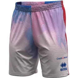 Errea, Herren, Sporthose, Kurze Aussenhose Frankreich 2026/27 (M), Rosa, Blau