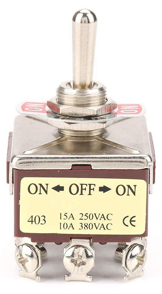 Dripio Draaïerschakelaar 4PDT 12 polen 15A/250VAC 10A/380VAC 12 mm