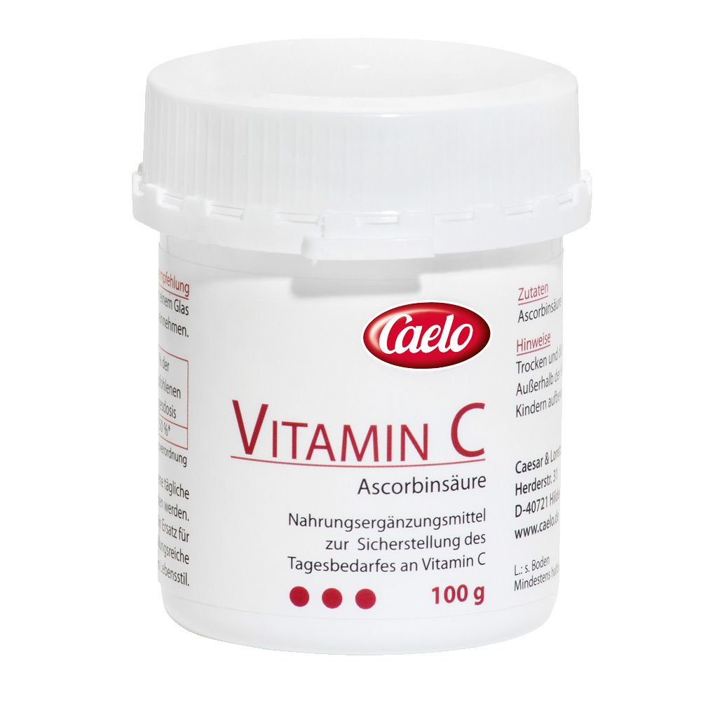 Vitamin C Ascorbinsäure Caelo HV-Packung 100 g Pulver