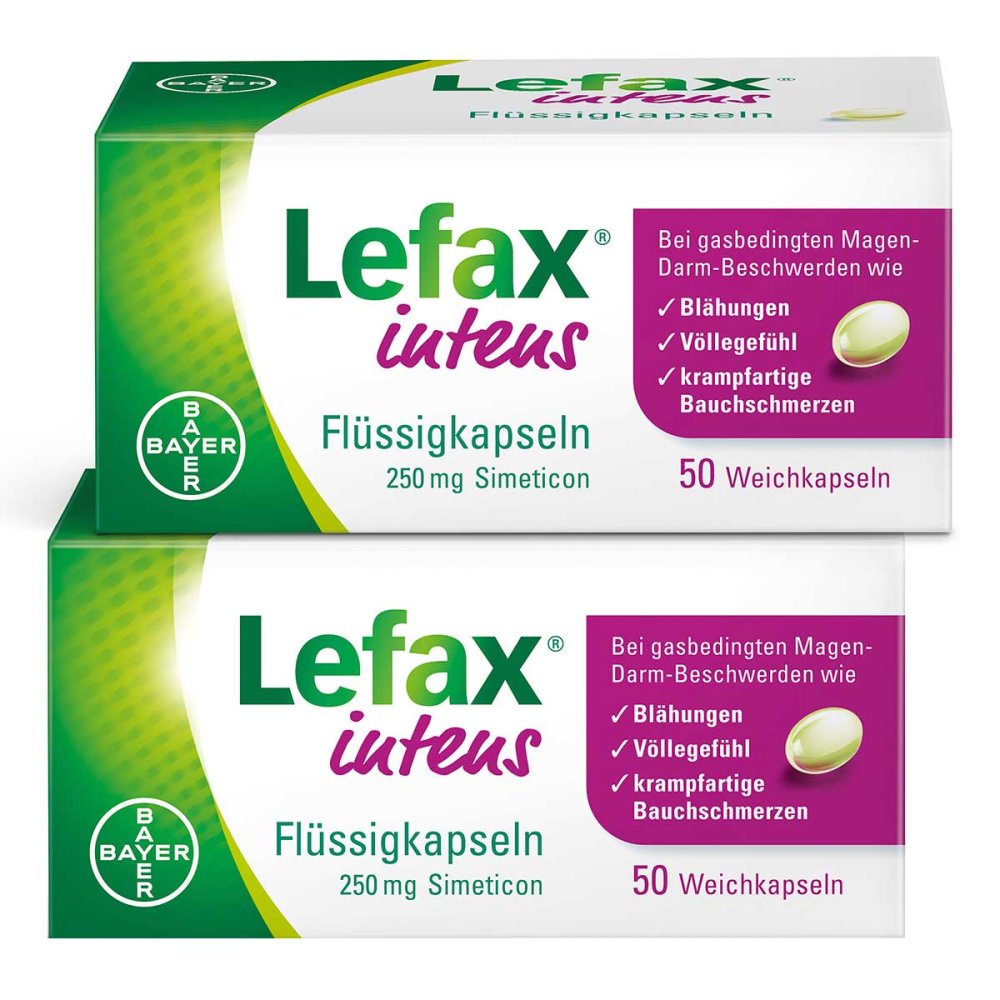 Bayer Vital GmbH Lefax Intens Flüssigkapseln 250 Mg Simeticon 08102965