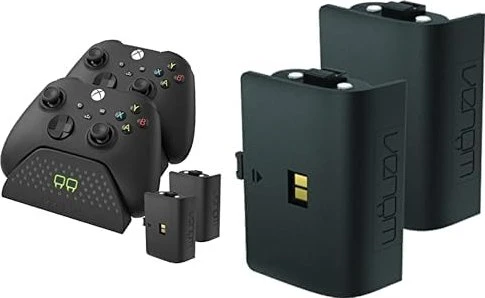 VENOM VS2881 Xbox Series S/X & One Black Twin Docking Station + 2 Akkus