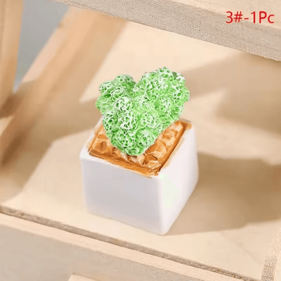 Inspire Curations Mini Dollhouse Plant Pot Set 1 12 Scale Miniature Flower Vase Decor Resin Ornament 3