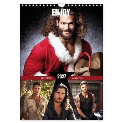Enjoy HOT GUYS (Wall Calendar 2027 DIN A4 portrait), CALVENDO 12 Month Wall Calendar