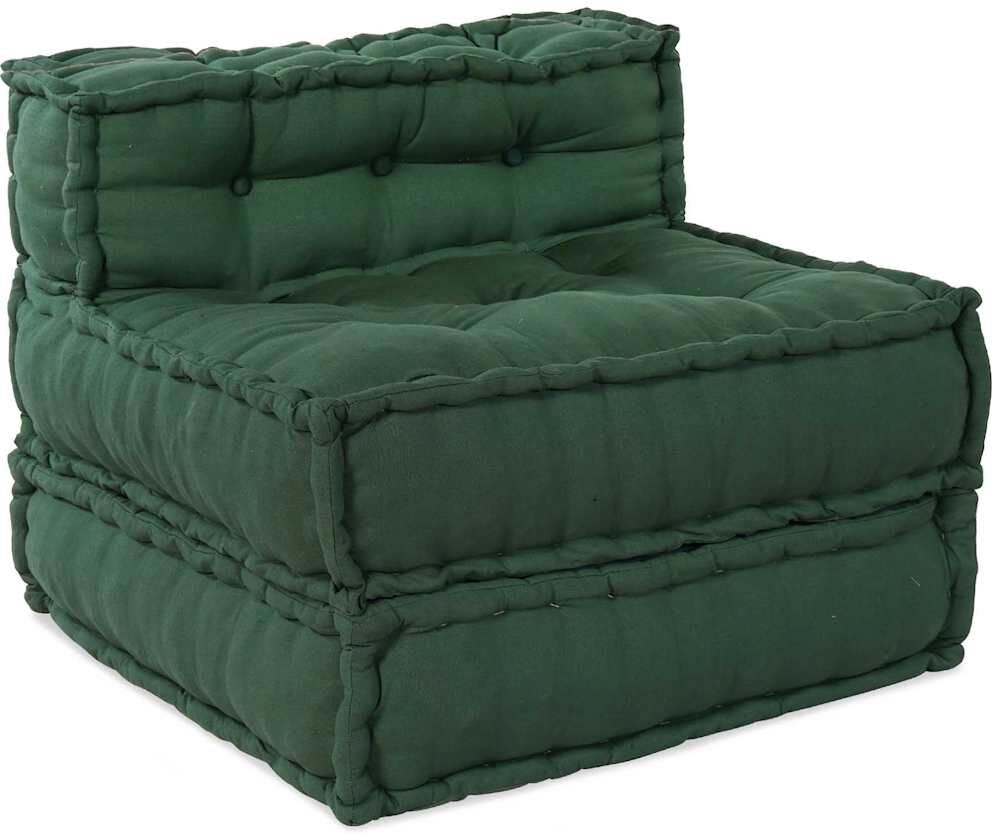 vidaXL Unité de canapé modulaire Tissu Vert 210 x 140 x 56 cm