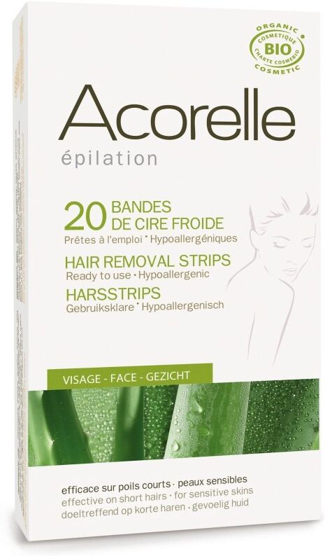 Acorelle Strisce Depilatorie Viso con Aloe Vera