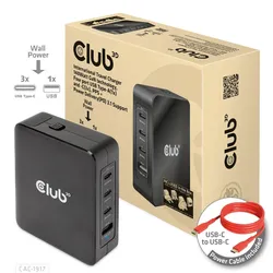 CLUB3D CAC-1917 Ladegerät für Mobilgeräte Universal Schwarz AC Schnellladung Drinnen