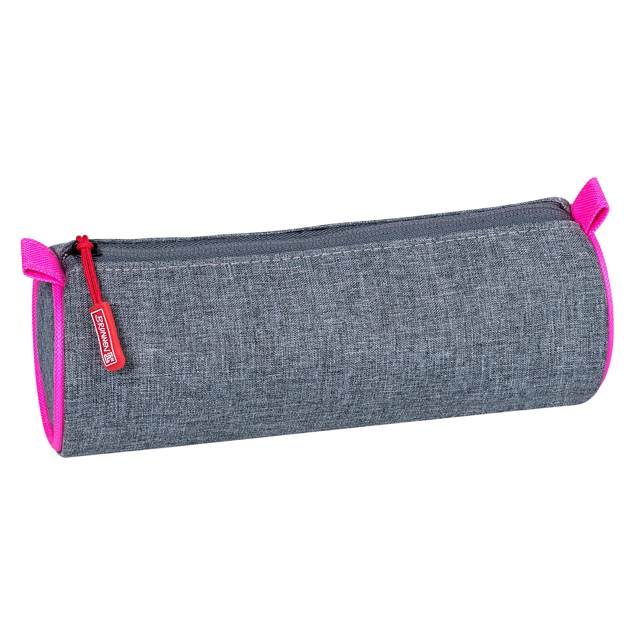 Brunnen Schlampermäppchen Stone neonpink/grau, 22,0 cm (104911501)