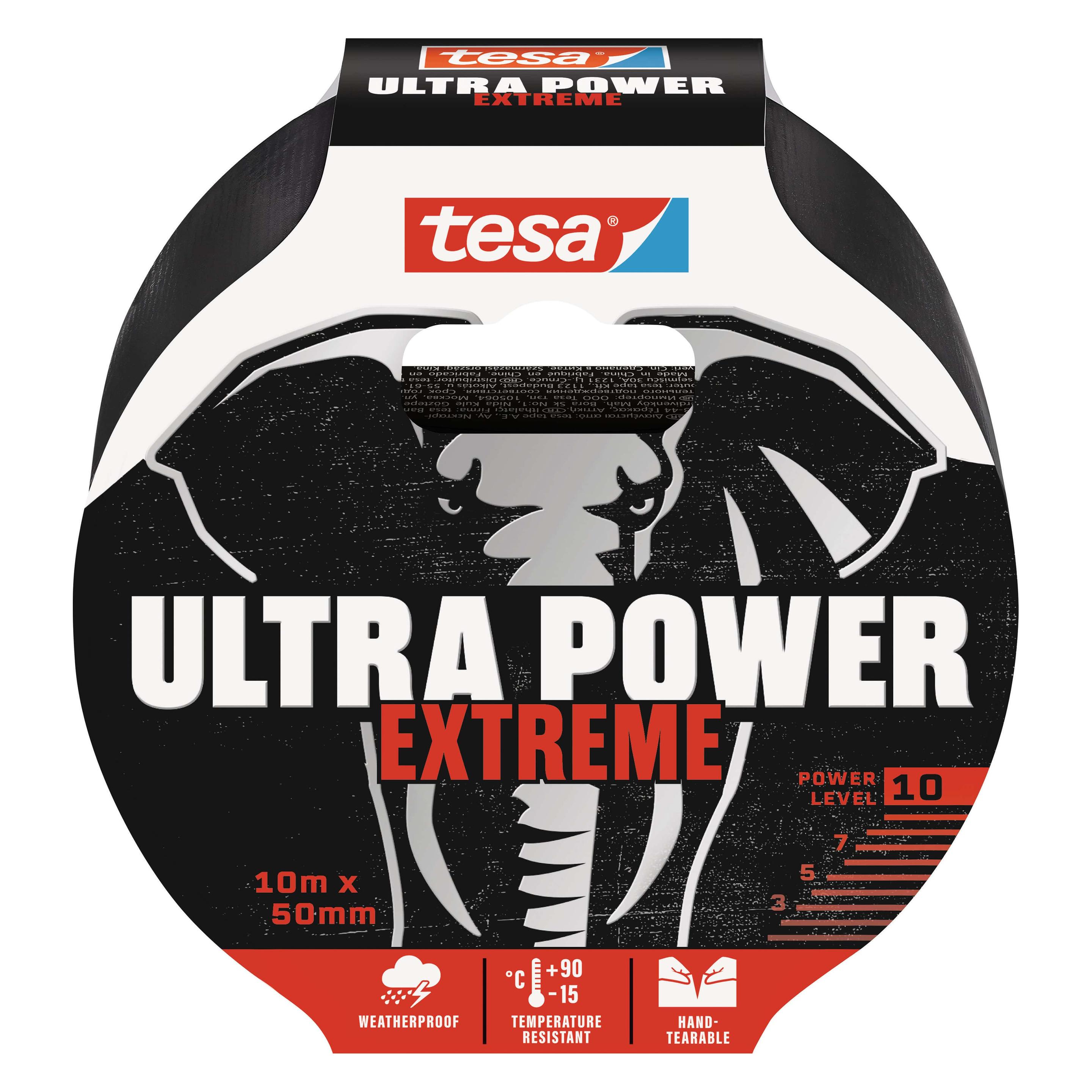 tesa ULTRA POWER EXTREME Reparaturband, wetterbeständiges Ductape (50 mm) (56622-00000-00)