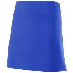Kurze Schürze mit Tasche ⚥ Royalblau One Size