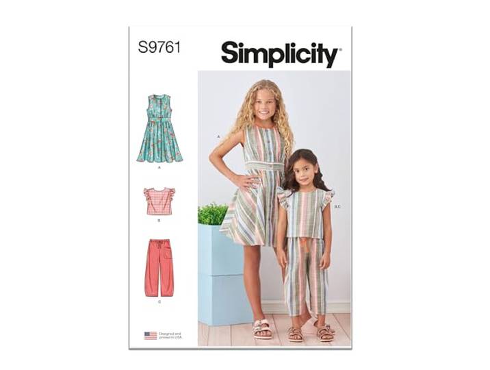SIMPLICITY SS9761HH kinder- en meisjesjurk, top en broek, HH (3-4-5-6)