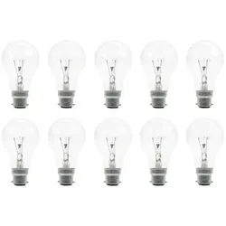 Glühbirne | Bajonettfassung B22d | Standardlampe | Klar | 60mm | 25W