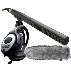 RØDE NTG-1 Richtmikrofon mit Windschutz mit Kopfhörer, Mikrofon