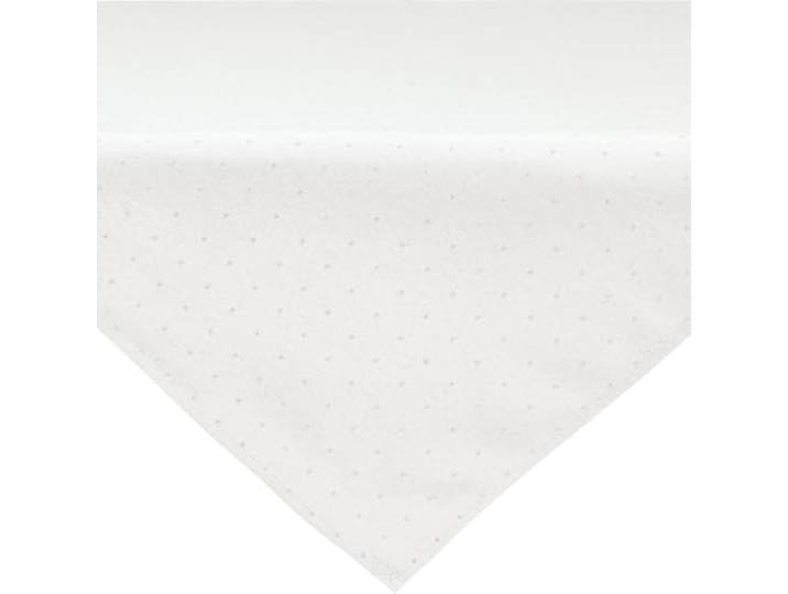 REDBEST Mitteldecke Alcona Jacquard Punkte weiß Größe 80x80 cm - Zeitlose Eleganz, ideal für Festliche Anlässe