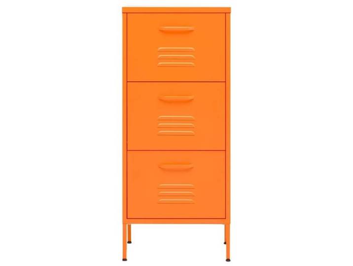 Remise Buffet bahut commode - SUMMER - Armoire de rangement Orange 42 5 x 35 x 101 5 cm Acier JILIMAISON2025 80163287