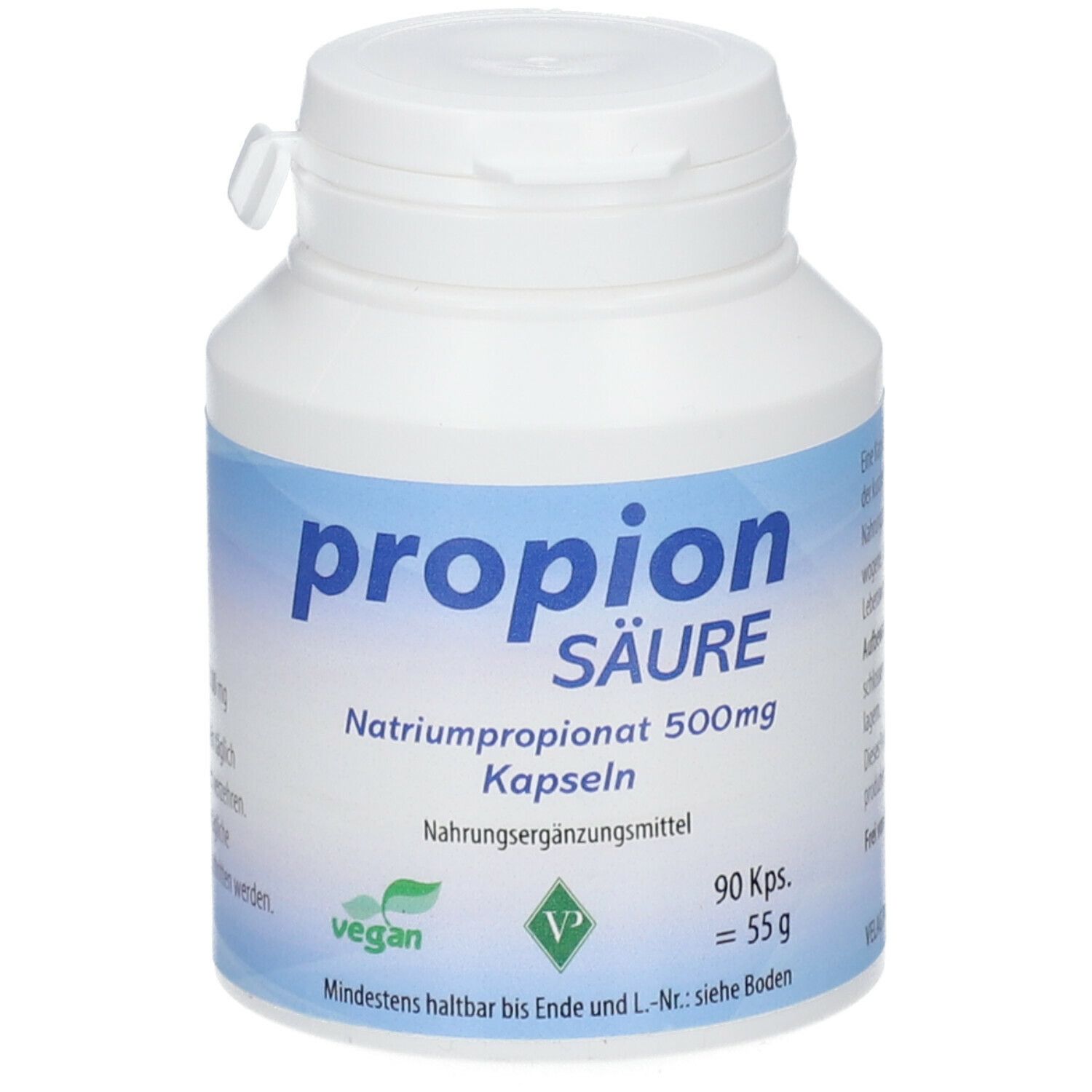 Propionsäure 500 mg vegan Kapseln 90 St