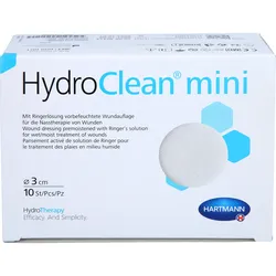 Hydroclean Mini Kompressen 3 cm Rund Steril 10 ST