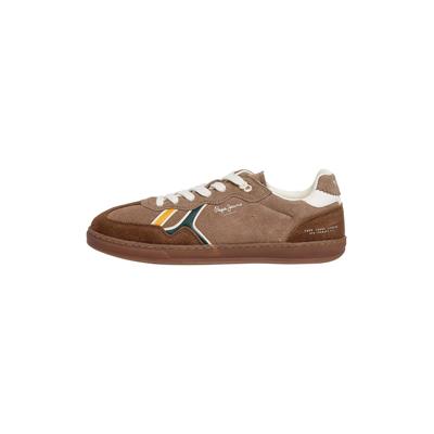 Trainingsschuh PEPE JEANS "Trainer BALL COMBI M", Herren, Gr. 44, toffee braun, 85% Cow Suede, 15% Polyurethan, Schuhe