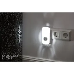 Müller Licht LED Nachtlicht Nox Sensor mit Doppelfunktion für Steckdose