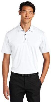 Port Authority K864 C-FREE Snag-Proof Polo Shirt in White size Large   Recycled Polyester